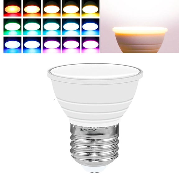 YIGSECU 1 Piece for Smart LED Bulbs RGB Color Change Light Bulbs Multicolor Atmosphere Light Bulbs Dimmable with Remote Control