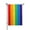 Rainbow, variant on Progress Pride Garden Flag - Rainbow LGBT Flags 12x18 Inch Lesbian Transgender Community Banner for Indoor Outdoor Yard lawn