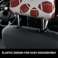 thumbnail image 6 of 2 PCS Car Headrest Cover, American football cute Soft Car Seat Head Rest Cover Protector Interior Car Accessories Seat Covers for Cars Truck Auto Only Covers, 6 of 8