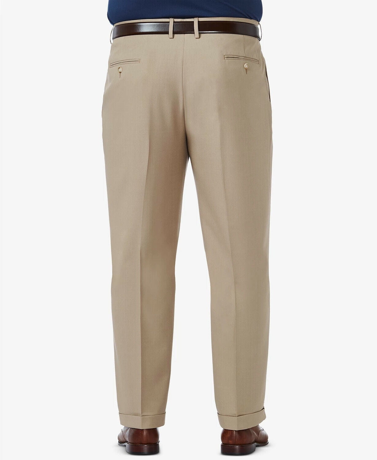 HAGGAR Mens Beige Classic Fit Chino Pants 46 X 32 - Walmart.com