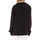 thumbnail image 2 of Sudadera con capucha para mujer Suelta Casual Cordón Elástico Jersey Con capucha Manga larga Estampado de moda Sudadera de color liso para mujer Negro L, 2 of 5