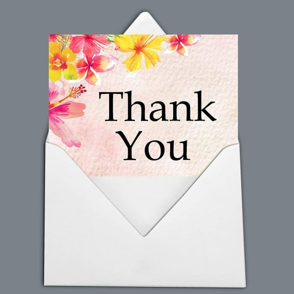 Darling Souvenir Wedding Thank You Card Greeting Cards With White Envelopes - 36 Pcs