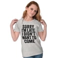 thumbnail image 3 of I Didn't Want to Come Introvert Funny Womens Fitted Plus Size Graphic Tee Brisco Brands 3X, 3 of 5