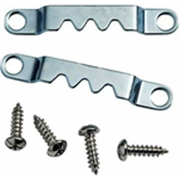 (10 Pack) 1-58" Zinc Plated Sawtooth Hangers With Screws - Pro Quality
