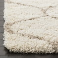 thumbnail image 4 of SAFAVIEH Hudson Arline Geometric Shag Area Rug, Ivory/Beige, 5'1" x 7'6", 4 of 7