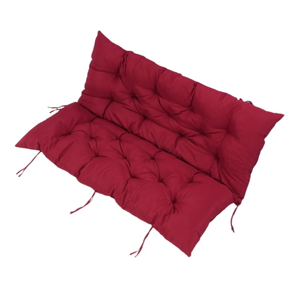 Outdoor Swing Cushion Outdoor Chair Cushion Bench Cushion Splashproof with Backrest & Ties for Outdoor Garden Patio Swing Bench 47x39 Inches