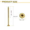 thumbnail image 2 of Uxcell 50pcs Deck Screws #9 x 2-1/2" Torx Exterior Wood Screws with T25 Drive Bit, 2 of 7