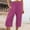 Hot Pink, variant on Itsame Womens Loose Long Pants Relaxed High Waisted Wide Leg Sweatpants Watermelon Red Size S