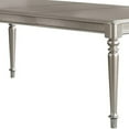 thumbnail image 2 of BenJara Brimmed with Opulence Dining Table In Rubber Wood  Silver-Color:Silver, 2 of 3