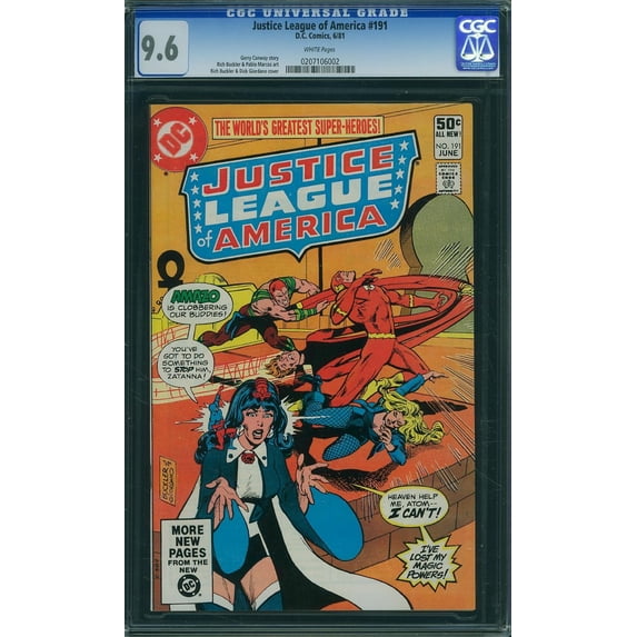 Justice League of America #191 - CGC 9.6 Comic Book