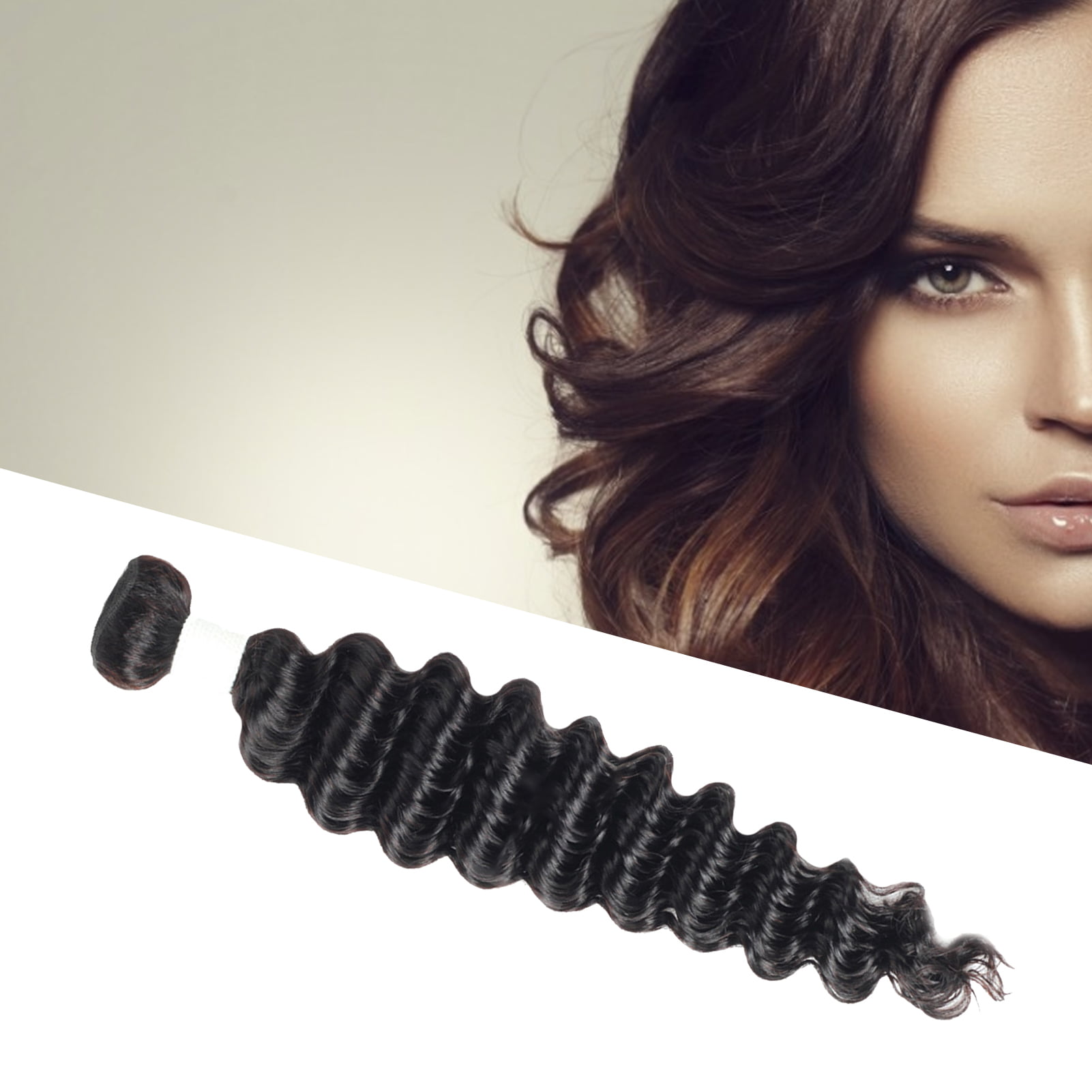 YMH Sexy Hair Weave Natural Delicate Black Human Wave Hair Bundle for  Decoration 