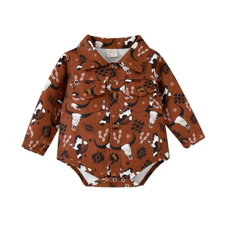 

ZHAGHMIN Baby Bluey Boys Girls Long Sleeve Cartoon Cow Prints Romper Bodysuits Clothes Big Boy Easter Outfit Boys 18-24 Months Clothes Baby Boy Long Sleeve Bodysuits Create Baby Baby Jumpsui