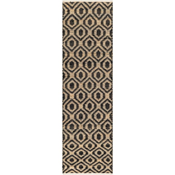 Boutique Rugs Isaye Contemporary Runner Rug - Lambswool, Dark Purple, Taupe - 2'6" x 8' Runner