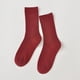 thumbnail image 2 of Calcetines de algodón lisos de otoño para mujer: calcetines cálidos informales, talla única, 1 par, modernos y económicos., 2 of 3