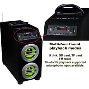 SDX Portable Bluetooth Speaker System, Wireless Boombox TWS Pairing Loud Stereo Sound Deep Bass Large Party Speakers for Outdoor Home Camping Music Player