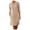 Khaki, variant on Ladies Dress V Neck Loose Button Ladies Clothes Home Wear Spring Summer Ouwear Travel Cute Soft Womens Dresses Gifts To Mother