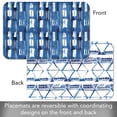 thumbnail image 3 of CounterArt "Shibori Blues" 4-Pack Reversible Tabletop Placemats, 3 of 7