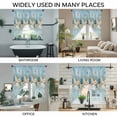 thumbnail image 3 of Beach Coastal Blue Swag Valances for Windows, Kitchen Curtains 36 Inch Length 2 Panels Set, Nautical Shell Starfish Coral Summer Short Curtains for Small Windows Rod Pocket Cafe Curtains 28"x36", 3 of 8