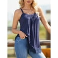 thumbnail image 5 of Sociala Casual Summer Lace Camisole Tops for Women Built in Bra Sleeveless Tops S-3XL, 5 of 7