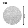 thumbnail image 3 of Disketp Silver Glitter Small Mouse Pad 7.9x7.9 Inches,Washable Round Mousepad For Office Laptop Computer,Non-Slip Rubber Base Mouse Pads For Wireless Mouse, 3 of 9