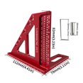 thumbnail image 2 of 3D Multi-Angle Woodworking Square Protractor, Aluminum Alloy Miter Triangle Ruler T-Type Scriber ,Precise Clear, 2 of 7