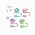 thumbnail image 6 of Hariumiu Silicone Straw Cap Covers for 30/40 Oz Cups Hat Design with Bow Washable Reusable BPA-Free Tumbler Accessories for Men Women, 6 of 8