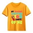 thumbnail image 7 of YUEHUA Funny School Boys Girls Kids Gift 100 Days of School Short Sleeve T-Shirt, 7 of 7