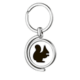 thumbnail image 1 of Black Squirrel Animal Portrayal Rotating Keychain Metal Keyring Holder, 1 of 2