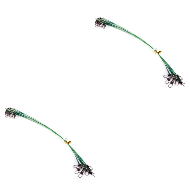 Sonducket 10/30 Uds. Líderes de alambre de pesca de acero inoxidable trenzado, aparejos de líder giratorio, línea de pesca de alambre de acero Type2 NO2 Sonducket CBP436881