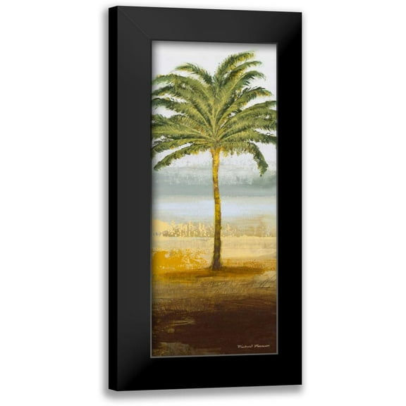 Marcon, Michael 8x14 Black Modern Framed Museum Art Print Titled - Beach Palm II