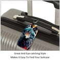 thumbnail image 3 of Square 2Pack PU Leather Wolf Cruise Luggage Tag with Privacy Cover and Name ID Tag for Travel Handbags Backpacks Luggage Tags, 3 of 6