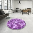 thumbnail image 4 of Ahgly Company Machine Washable Indoor Rectangle Transitional Violet Purple Area Rugs, 7' x 9', 4 of 7