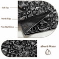 thumbnail image 2 of Nautical Black Area Rug 4x6 Washable Rug Non Slip Anchor Rudder Compass Sailing Boat Large Area Rug Indoor Floor Carpet for Entryway Bedroom Kitchen Living Room Home Office Dining Room Nursery, 2 of 8