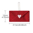 thumbnail image 6 of Durable Valentine's Day Party Favors Envelope Bag Gift Bags Jewelry Pouch with Fine Craftsmanship Convey True Affections, 6 of 7