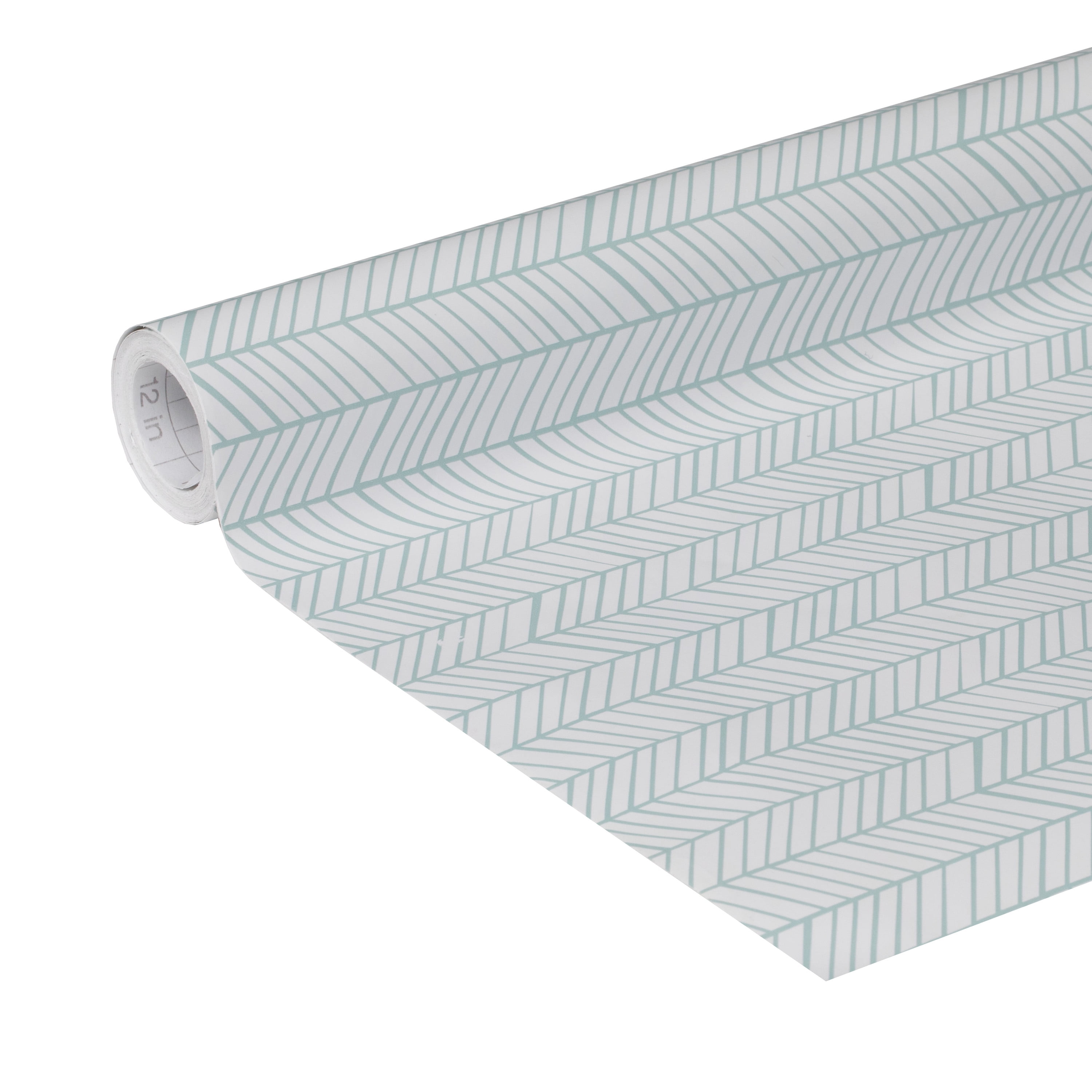 EasyLiner Brand Contact Paper Adhesive Shelf Liner 20 in. x 15 ft., Sky Blue Feathers