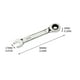 thumbnail image 2 of Short-handled Ratchet Wrench Multi-functional Bidirectional Mini Wrench, 2 of 6