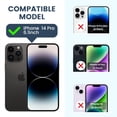 thumbnail image 2 of for iPhone 14 Pro Case with Screen Protector - Slide Camera Cover Phone Case with Ring Stand, Heavy Duty Military Grade Shockproof Rugged Bumper for iPhone 14 Pro Accessories Purple, 2 of 14