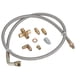 thumbnail image 1 of Universal Turbo Oil Feed Line Oil Return Line Oil Drain Line Kit 1/8 NPT 4AN T3 T4 T3/T4 T04E T70 T6, 1 of 5
