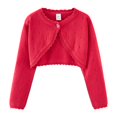 thumbnail image 3 of Gaexia Girls Cardigan Sweater Knit Open Front Long Sleeve Lightweight Casual Layering Top for Autumn Back to School, 3 of 4