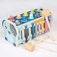 thumbnail image 3 of Estrela Juego de Martillo Xilófono Taburete de Percusión Montessori Juguetes para Niños 3 Años Niños y Niñas Juguetes de Madera Taburete de Percusión Martillo de Madera Laberinto Rompecabezas, 3 of 8
