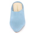 thumbnail image 2 of Allegra K Women's Pointed Toe Slip on Block Heel Slide Mules, 2 of 6