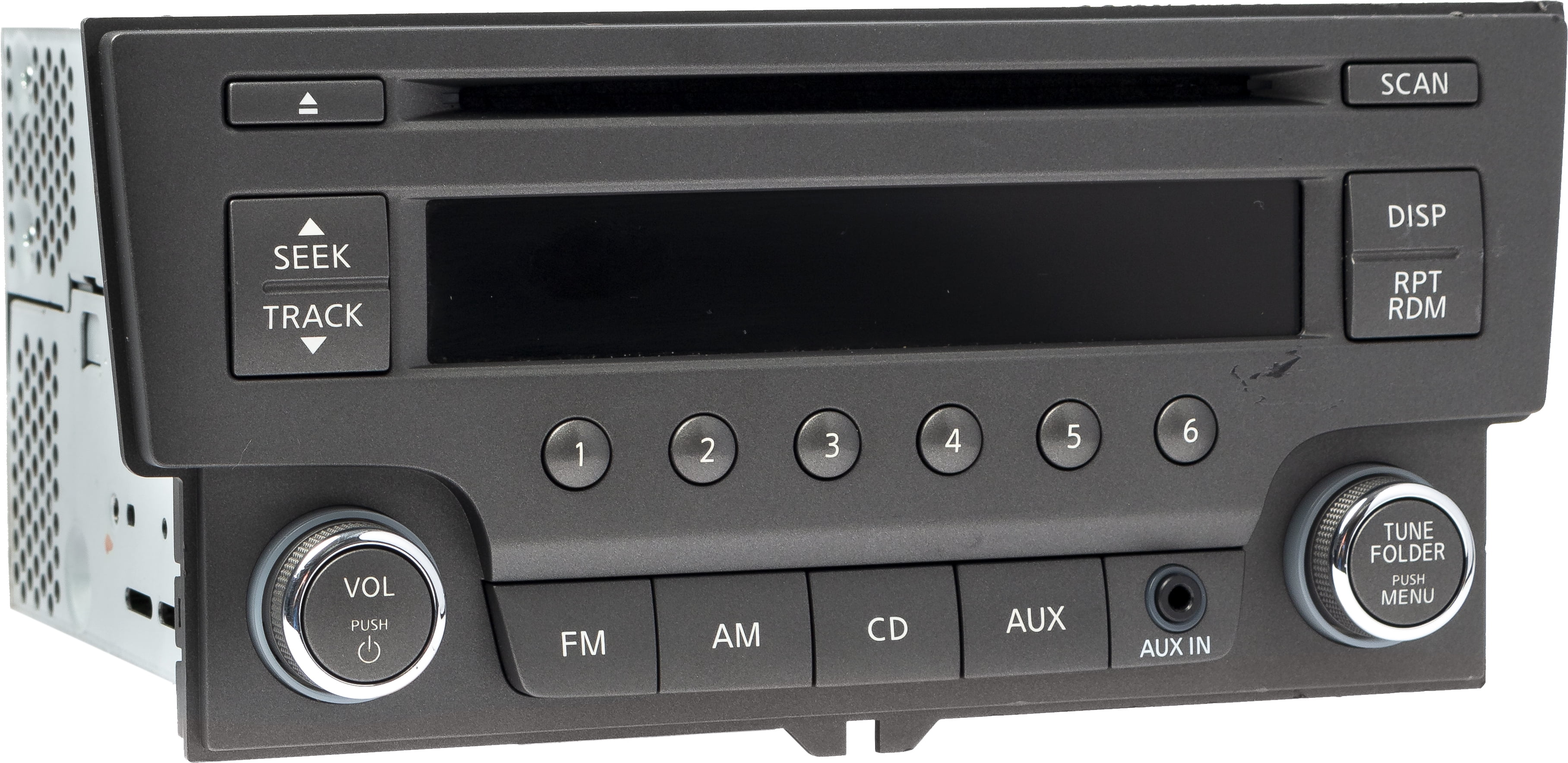 Restored 2013-2014 Nissan Sentra AMFM Radio Receiver Single Disc CD MP3 Player 281853RA2A (Refurbished)