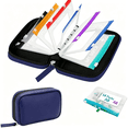 thumbnail image 2 of Travel Pill Organizer, 14 Day Pill Organizer, Am Pm Pill Organizer, Waterproof Zipper Pouches, 14 Pack Navy Blue 6X4.5X2.5 Inch Set for Pills, Vitamins and Supplements Secure, 2 of 5