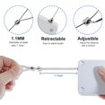 thumbnail image 3 of XYCCA 800g Set of 2 Punch-Free Automatic Sensor Door Closer, Multifunctional Drawstring Auto Door Closer for Residential Commercial Bedroom Room Storm (2 Pcs White)-1277, 3 of 5