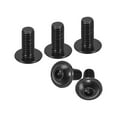 thumbnail image 1 of Uxcell Flanged Button Head Socket Cap Screws, 25 Pcs M8x20mm - 304 Stainless Steel Socket Drive Fasteners Bolts, Fully Thread Machine Screws (Black), 1 of 5
