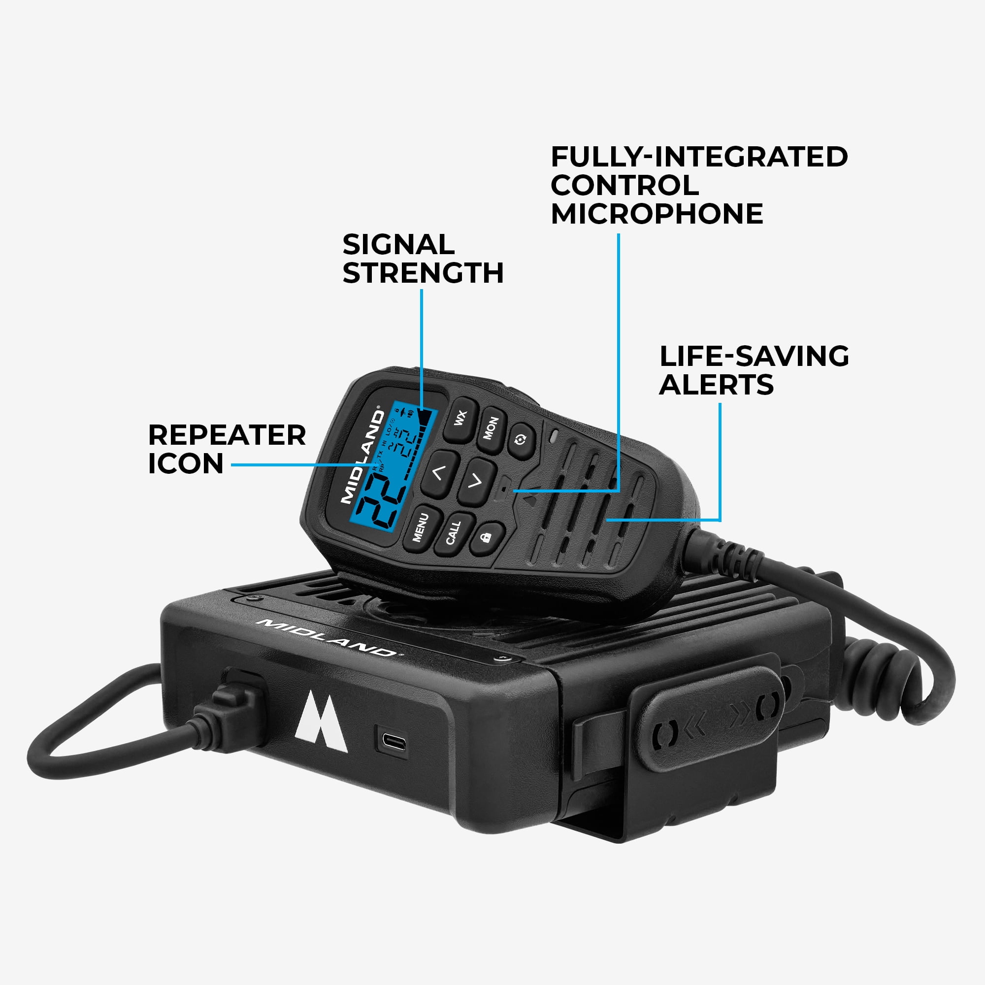MXT575 MicroMobile GMRS 50-Watt Two-Way Radio