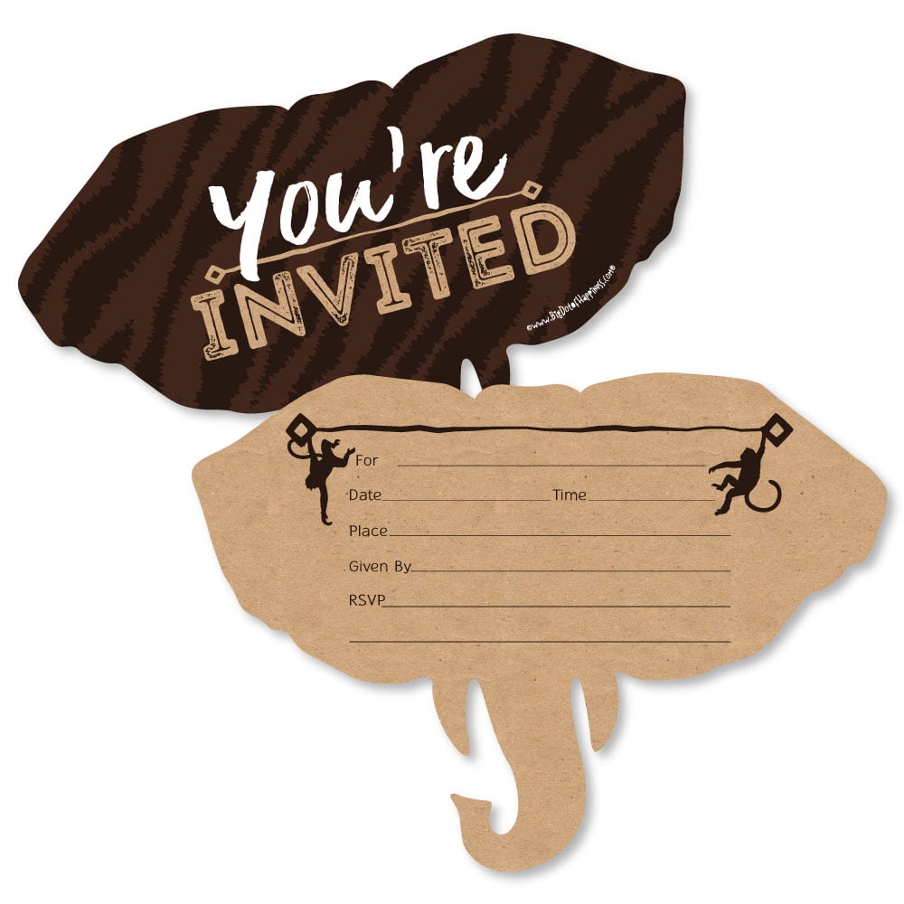 safari baby shower invitations walmart