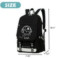 thumbnail image 4 of Ficcug Luminous School Bags Backpacks,16" Laptop Backpack with USB Charge Port,Student Bookbags for Boys Girls Women Men Teens,Black, 4 of 10