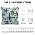 thumbnail image 5 of Leisuo Throw Pillow Covers Beach Ocean Coastal Green and Decorative Pillow Cases Home Decor Standard Square Summer White Pillowcases, 5 of 5