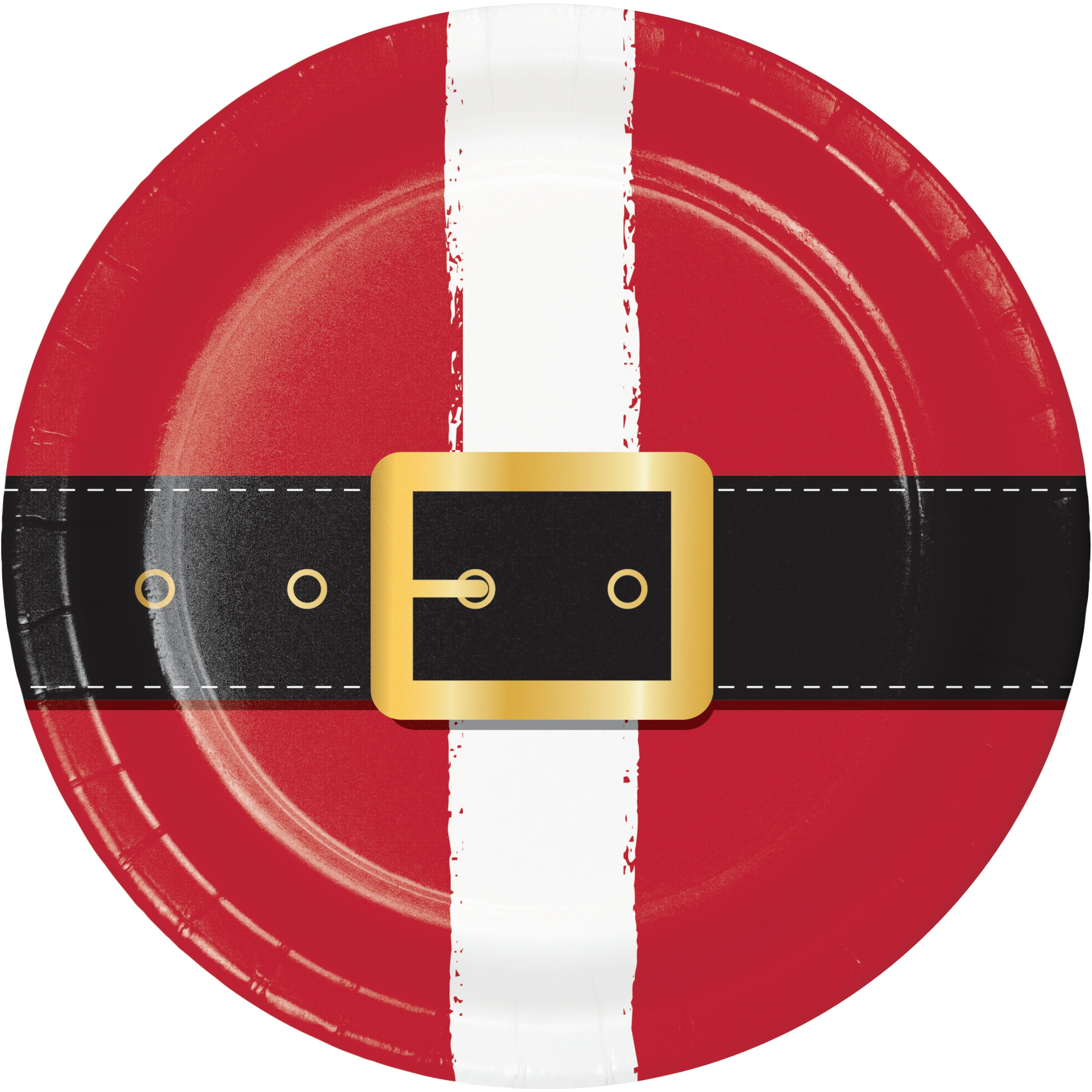 Santa Fun Dessert Plates, 24 Count Serves 24 Guests